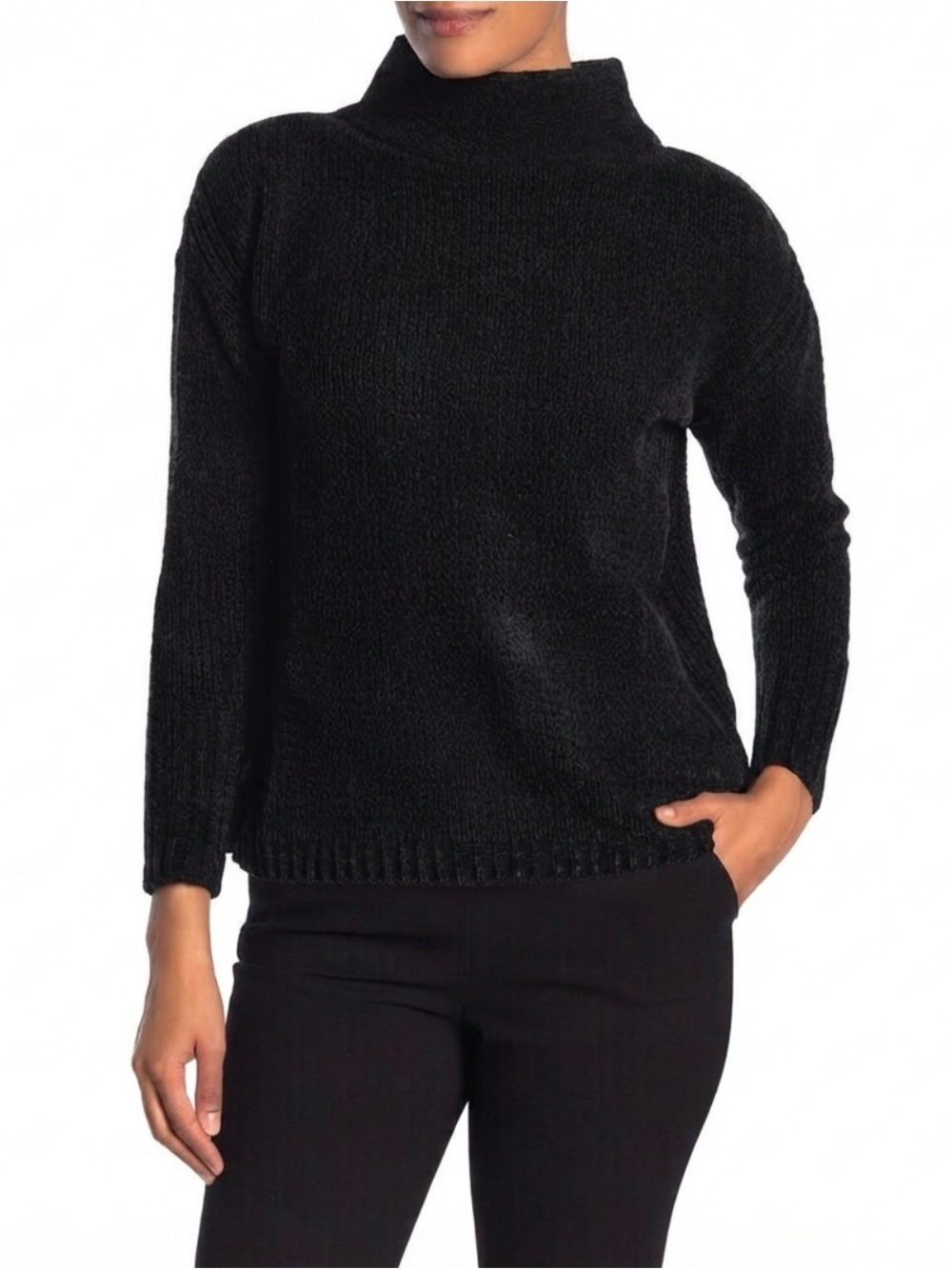 Catherine Malandrino Knit Loose Turtle Neck Sweater
